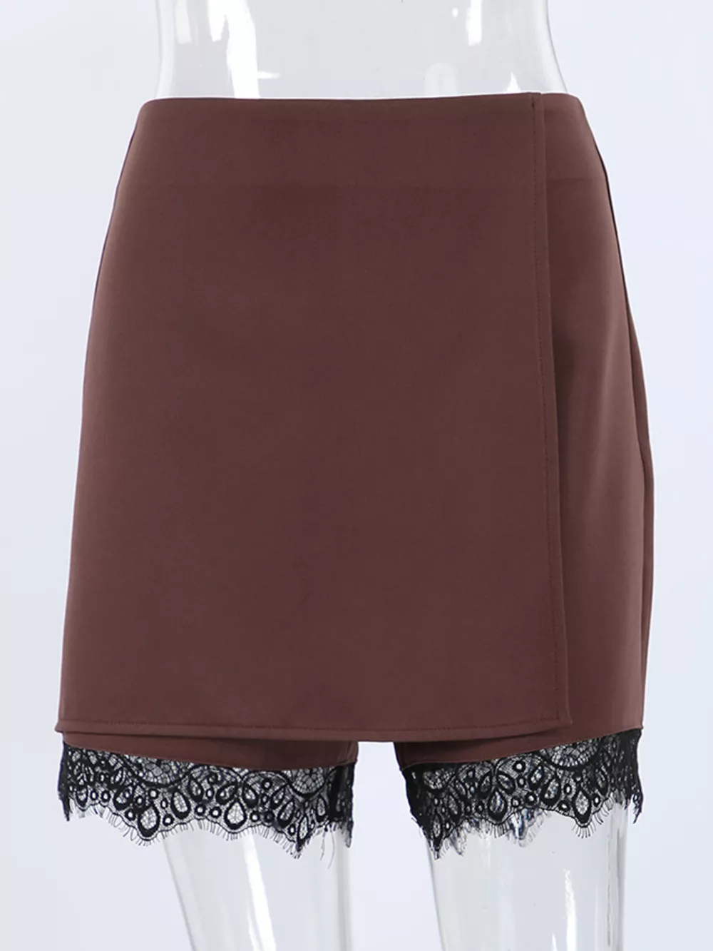 High-Waisted Lace Hem Skort, image 11