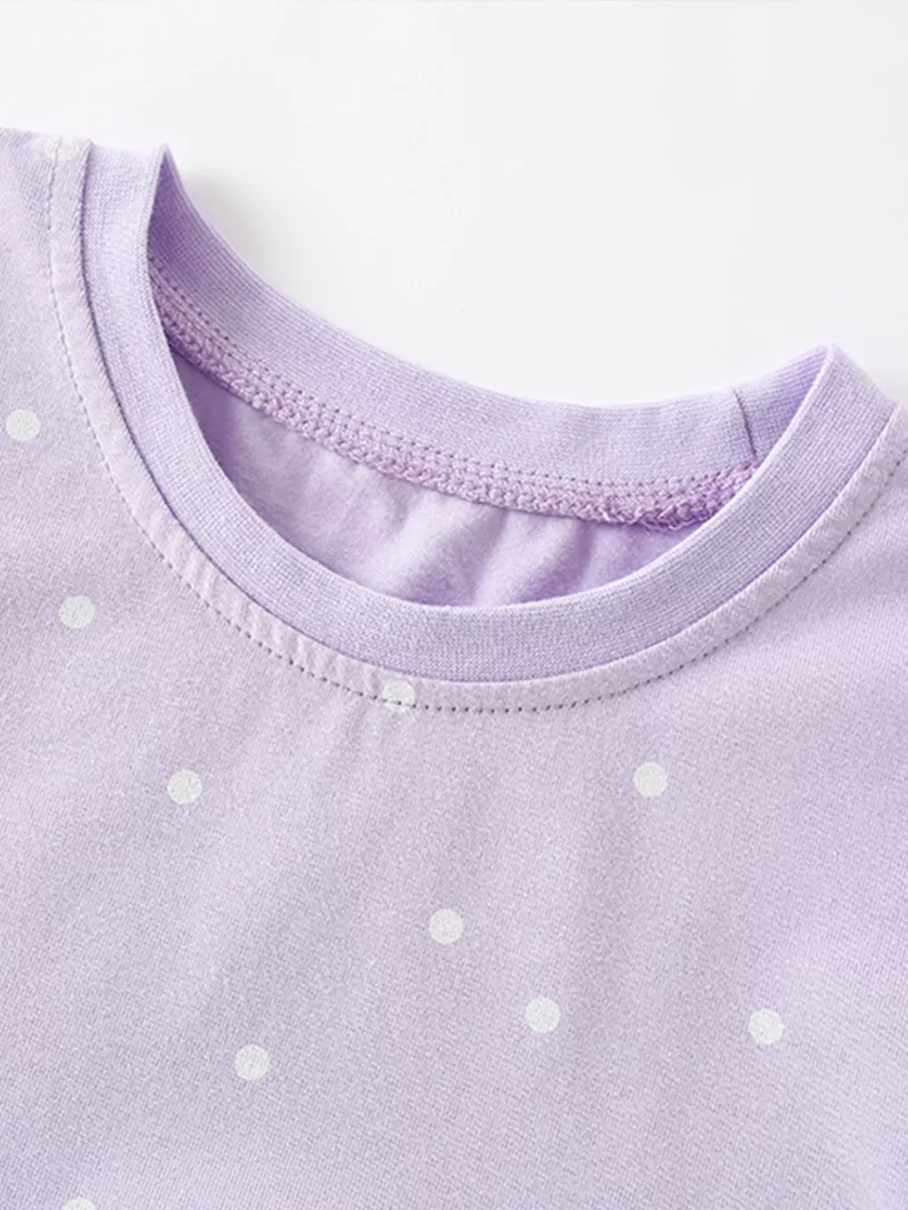 Children's Cute Bear Applique Polka Dot Dress, image 4