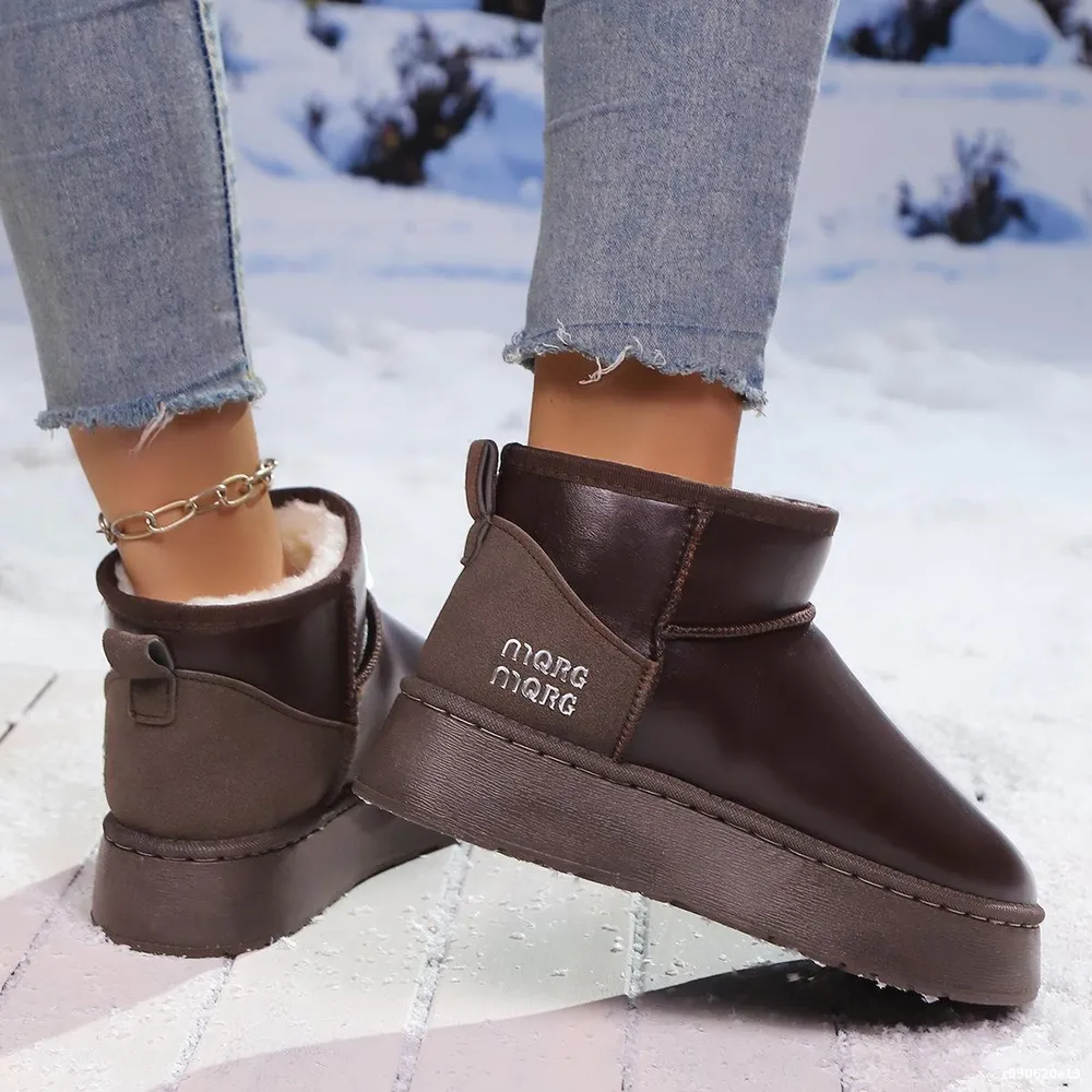 Faux-Fur Platform Ankle Boots, image 8