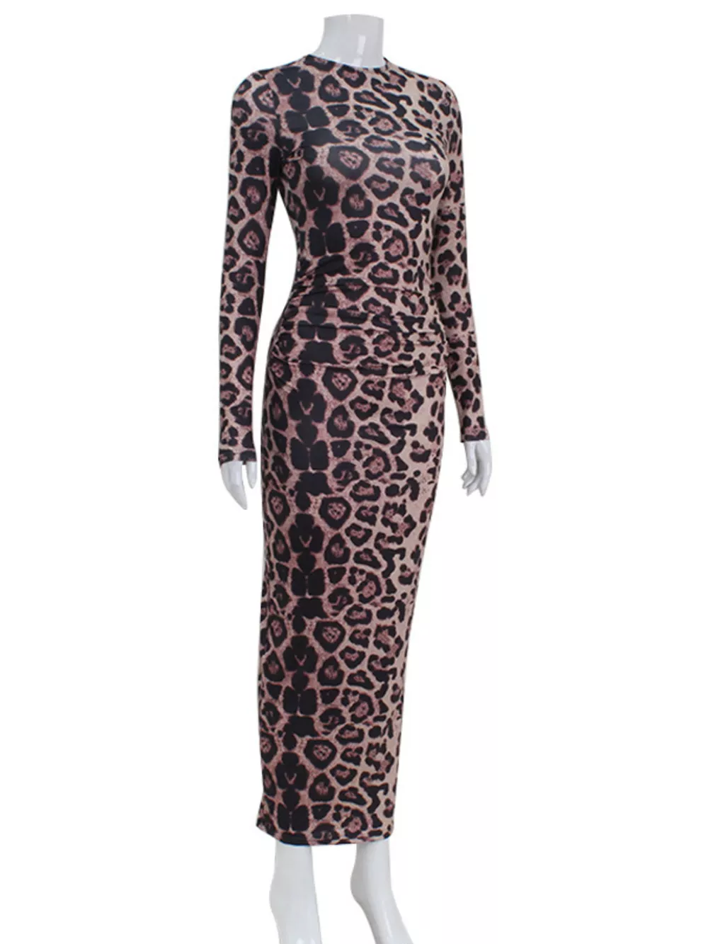 Leopard Print Bodycon Midi Dress, image 8