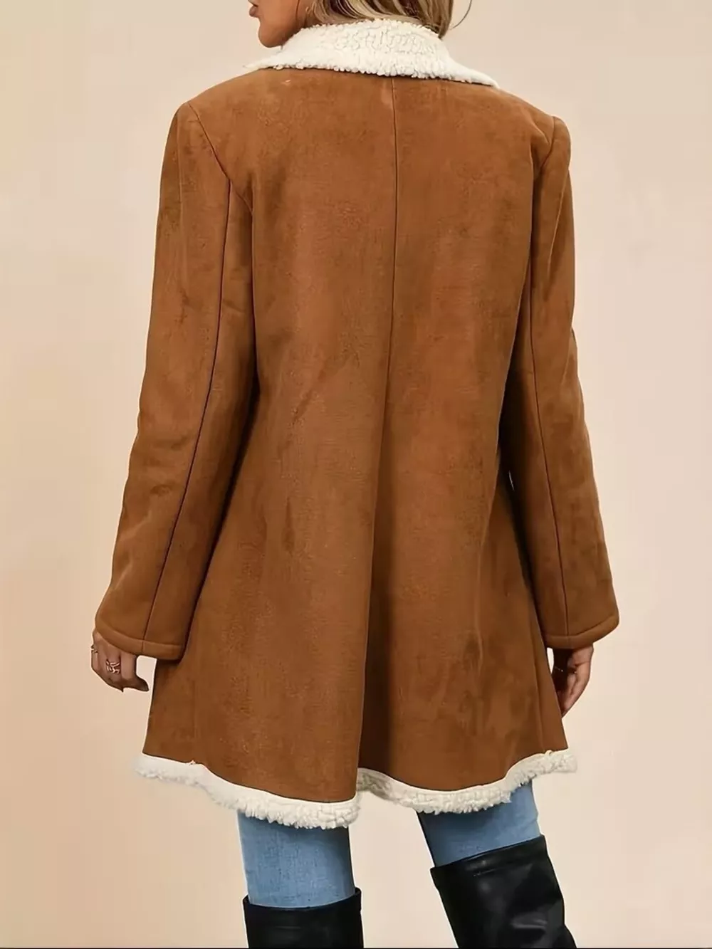 Double-Breasted Fleece Outerwear, image 4