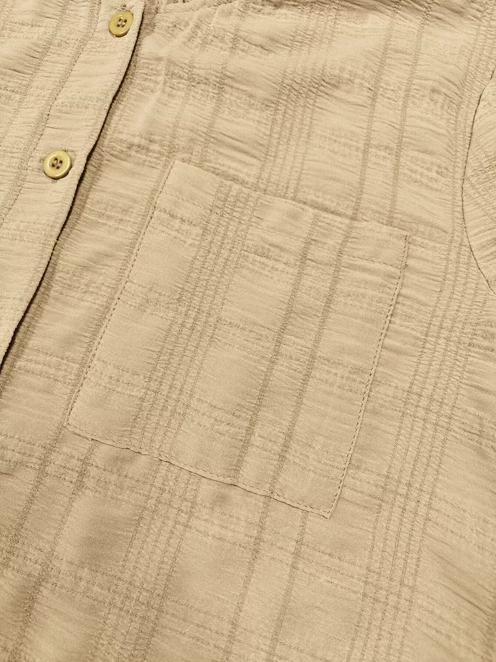 Frill Button Down Long Sleeve Shirt, image 3