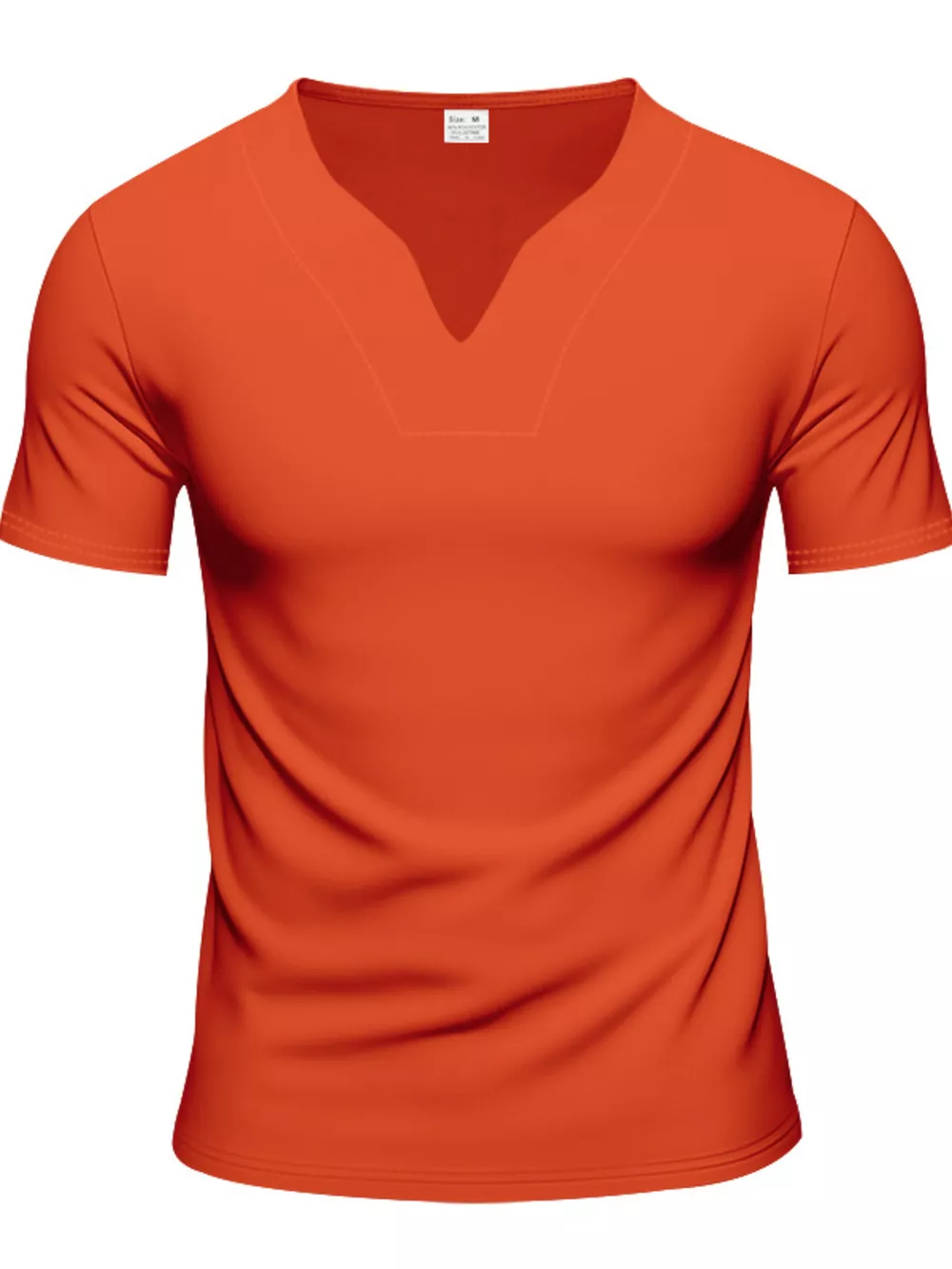 Men's Full Size Casual V-Neck Short Sleeve T-Shirt Plus Size, image 17