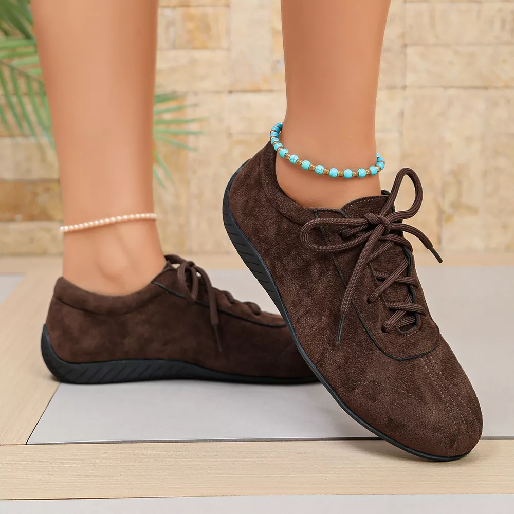 Round Toe Lace Up Sneakers, image 7
