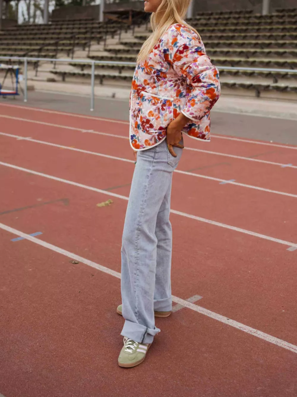 Floral Print Quilted Lightweight Outerwear, image 5