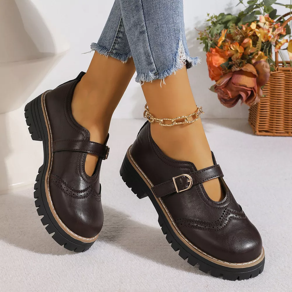 Round Toe Platform Loafers, image 10