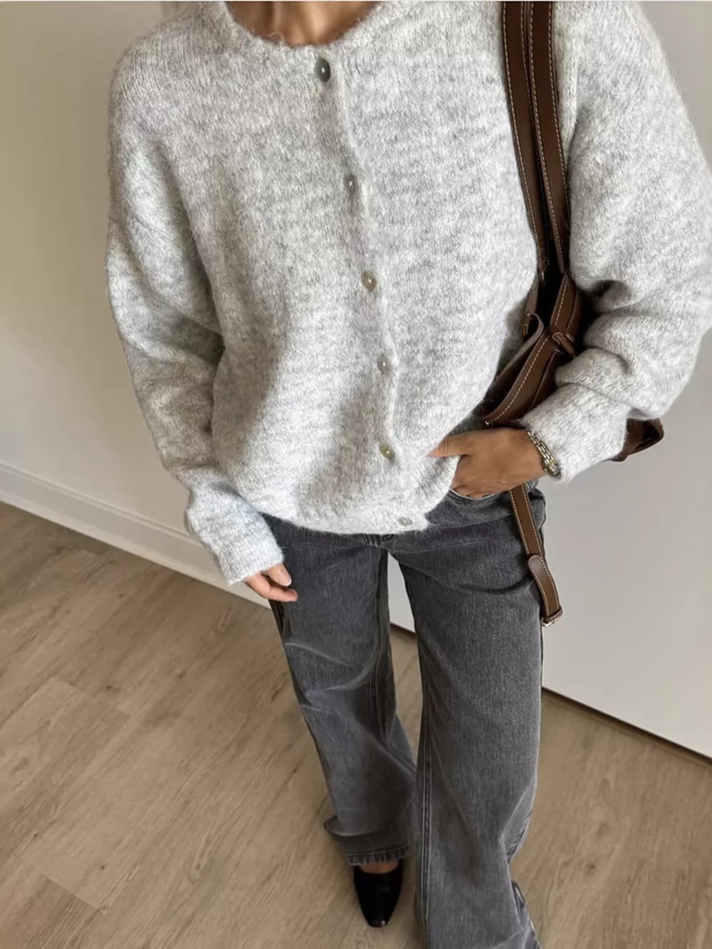 Button Up Long Sleeve Cardigan, image 5