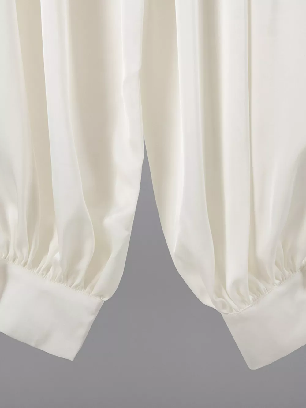 High-Waisted Satin Balloon Pants, image 8