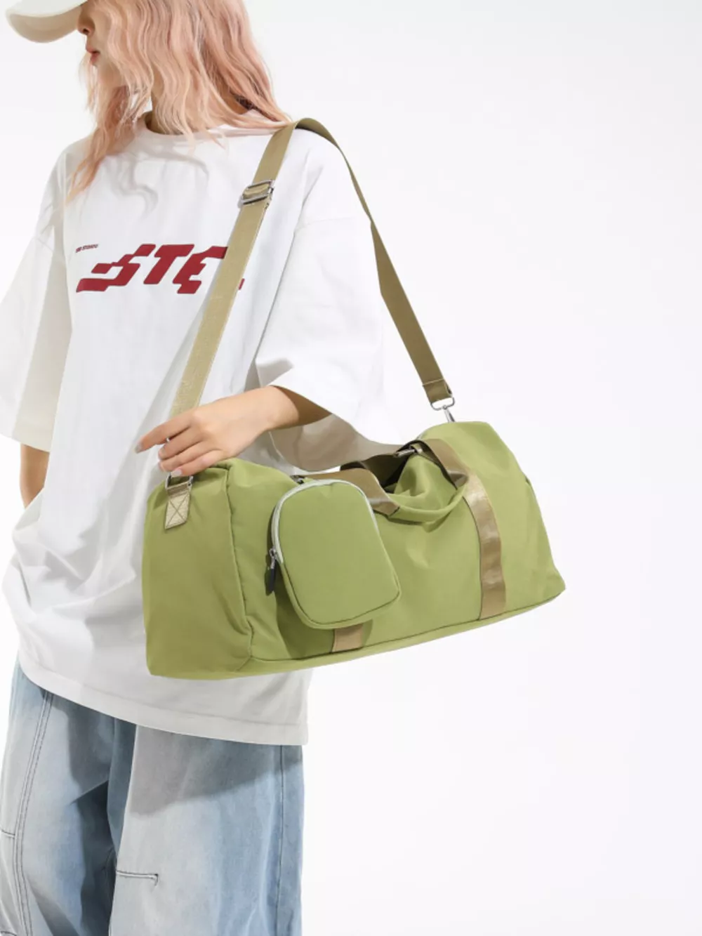 Duffle Bag with Detachable Pouch, image 2