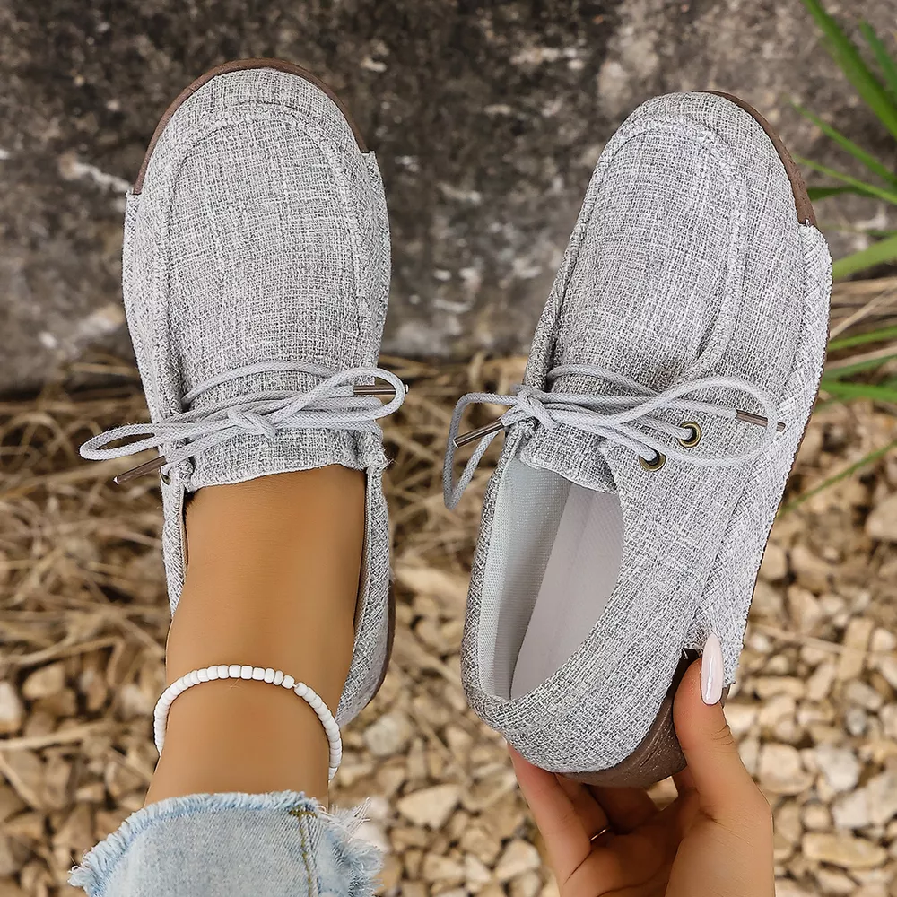 Round Toe Lace-Up Sneakers, image 15