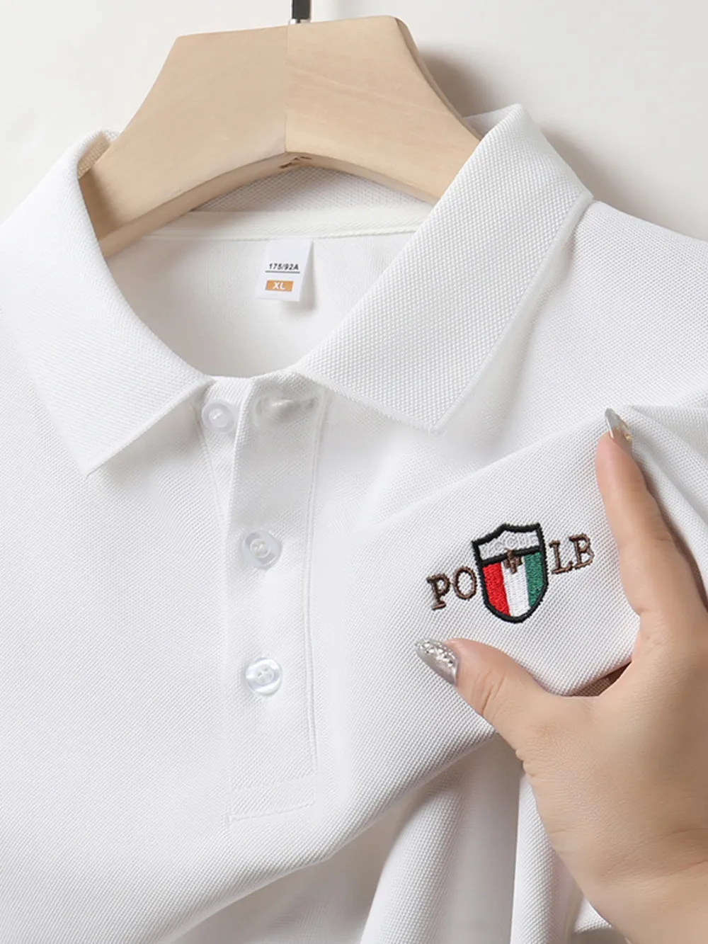 Men's Plus Size Classic Short Sleeve Polo Shirt, image 14