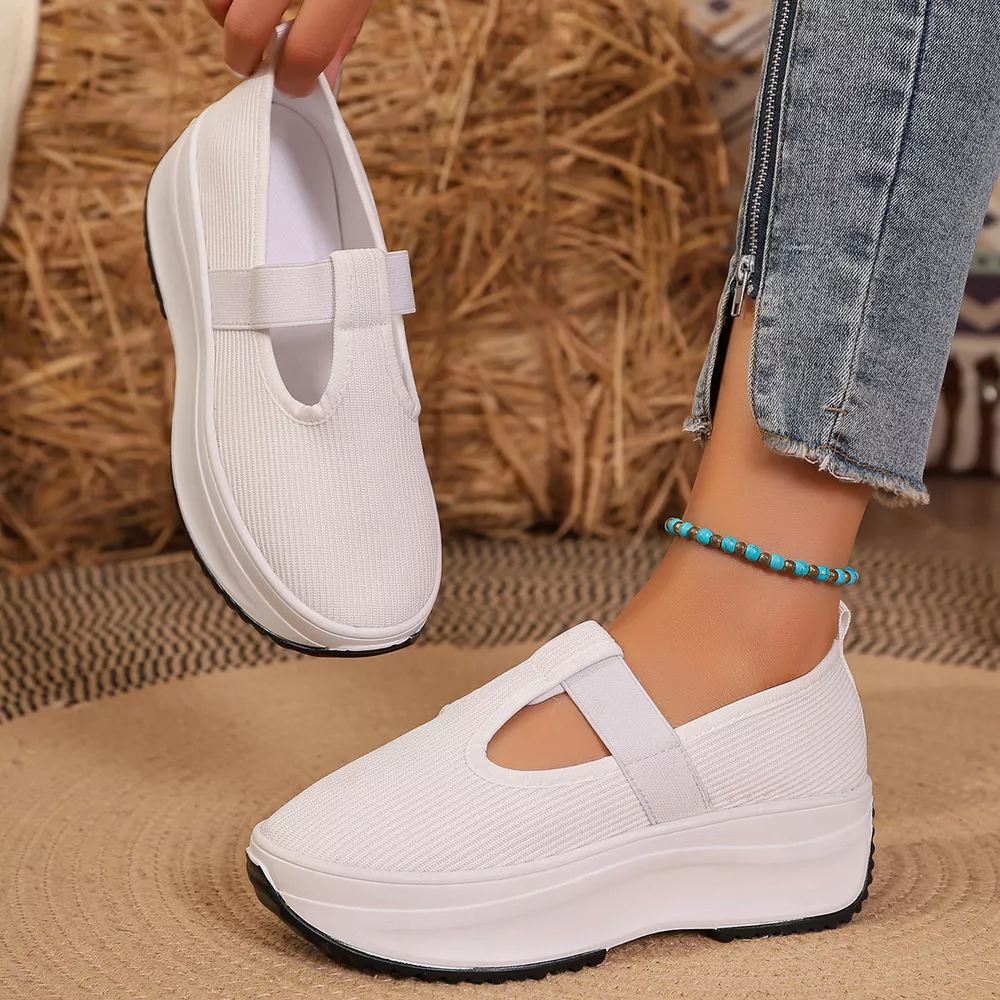 Round Toe Platform Slip-Ons, image 8