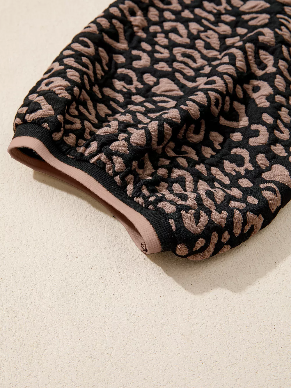 Leopard Print Bubble Sleeve Shift Mini Dress, image 9