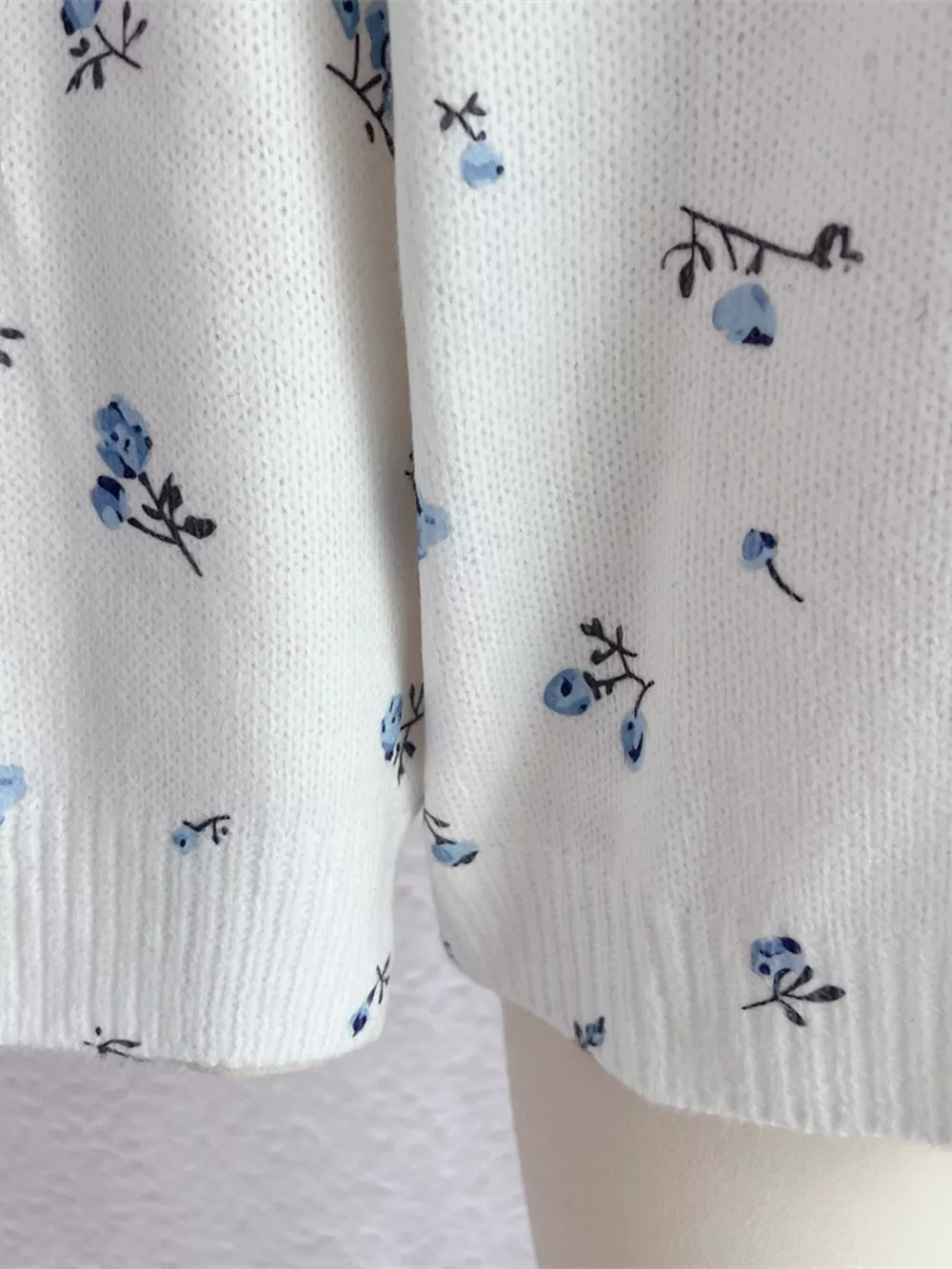 Floral Dropped Shoulder Oversized Sweater, image 9