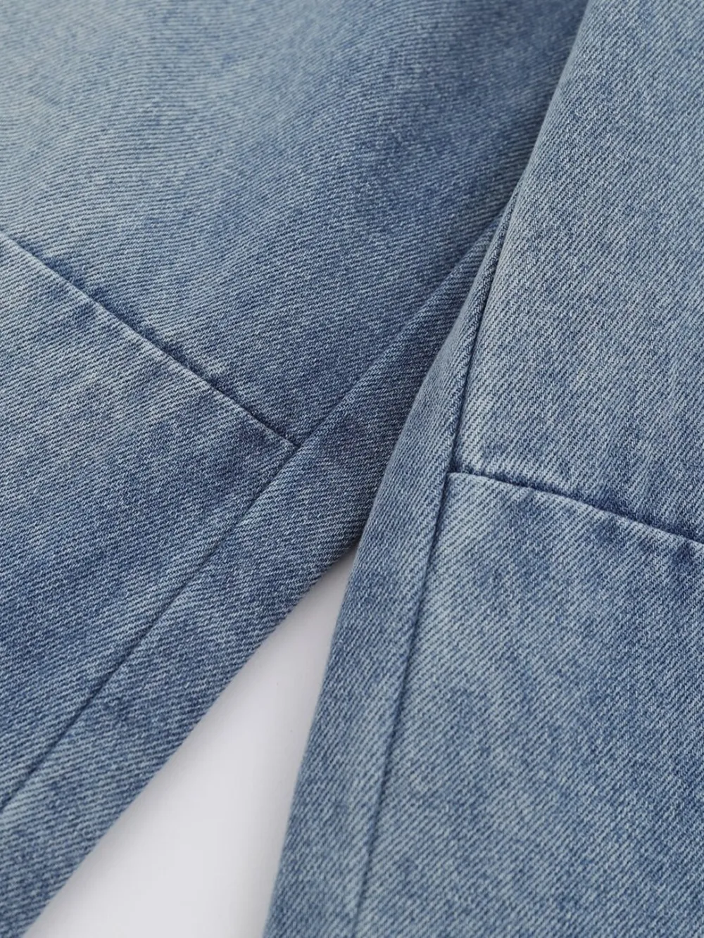 Men's Wide-Leg Vintage Wash Denim Jeans, image 3