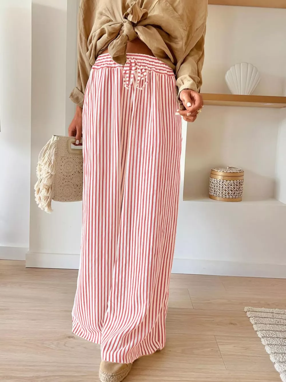 Striped Wide-Leg Pants, image 11