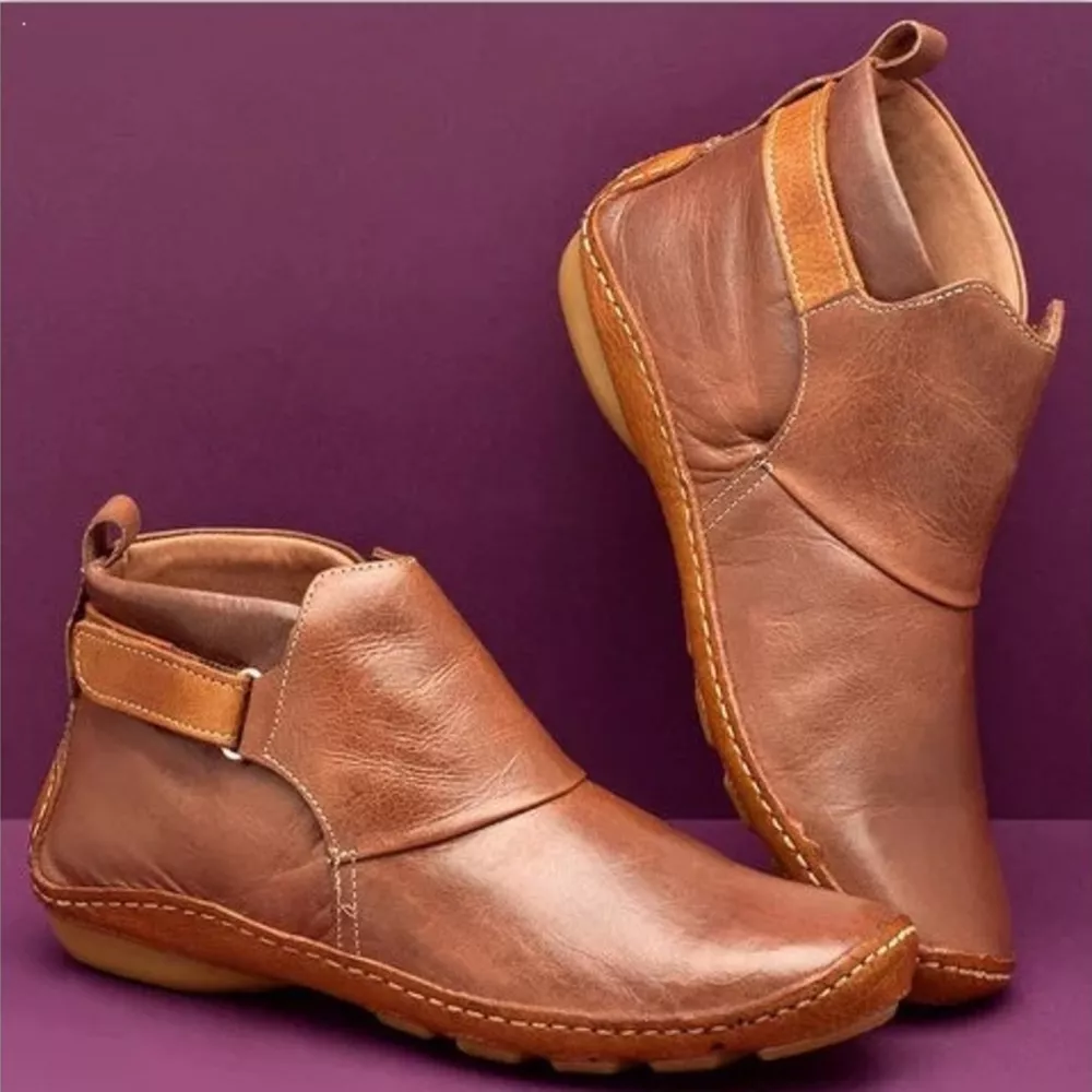 Contrast Strap Detail Ankle Boots, image 7
