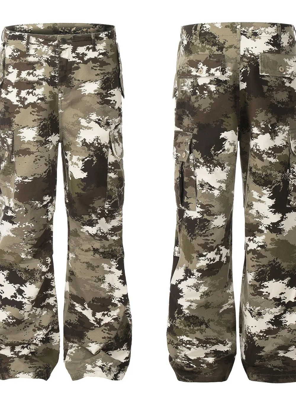 Men's Camouflage Cargo Wide Leg Pants, image 5