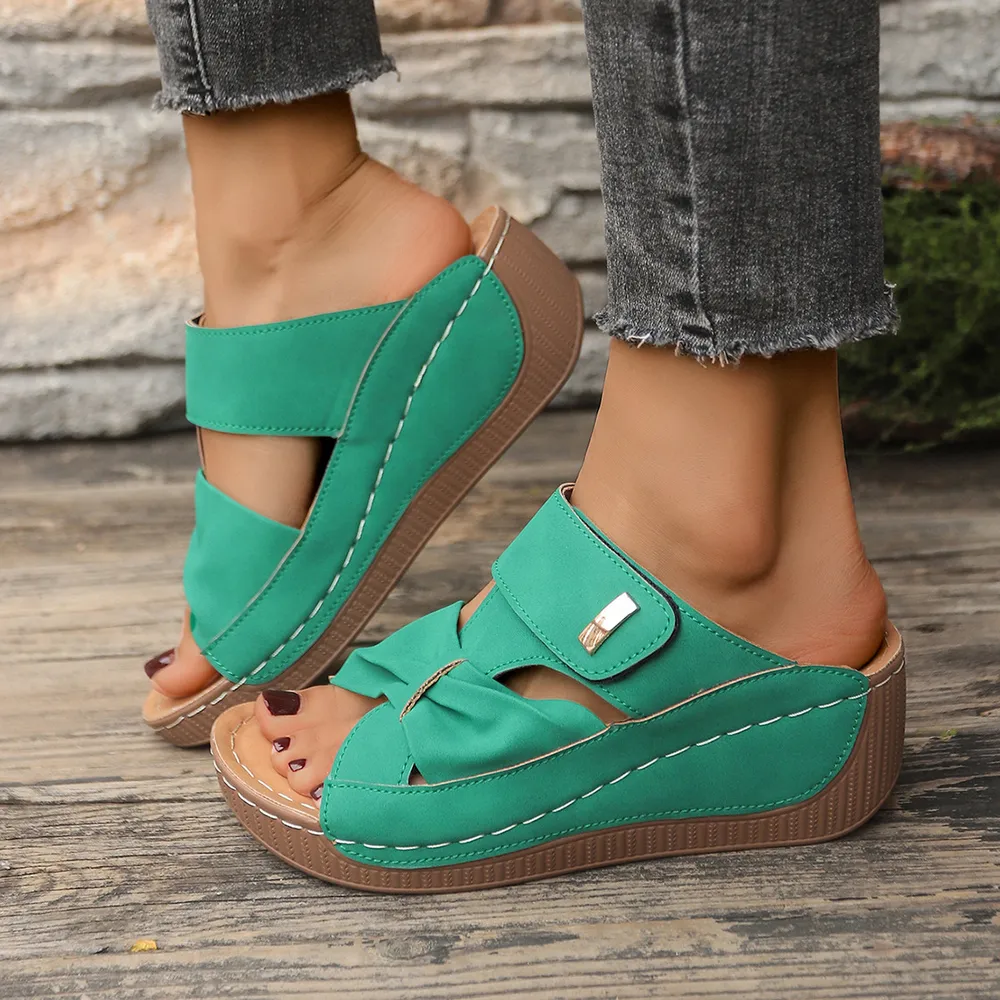 Open Toe Wedge Sandals, image 5