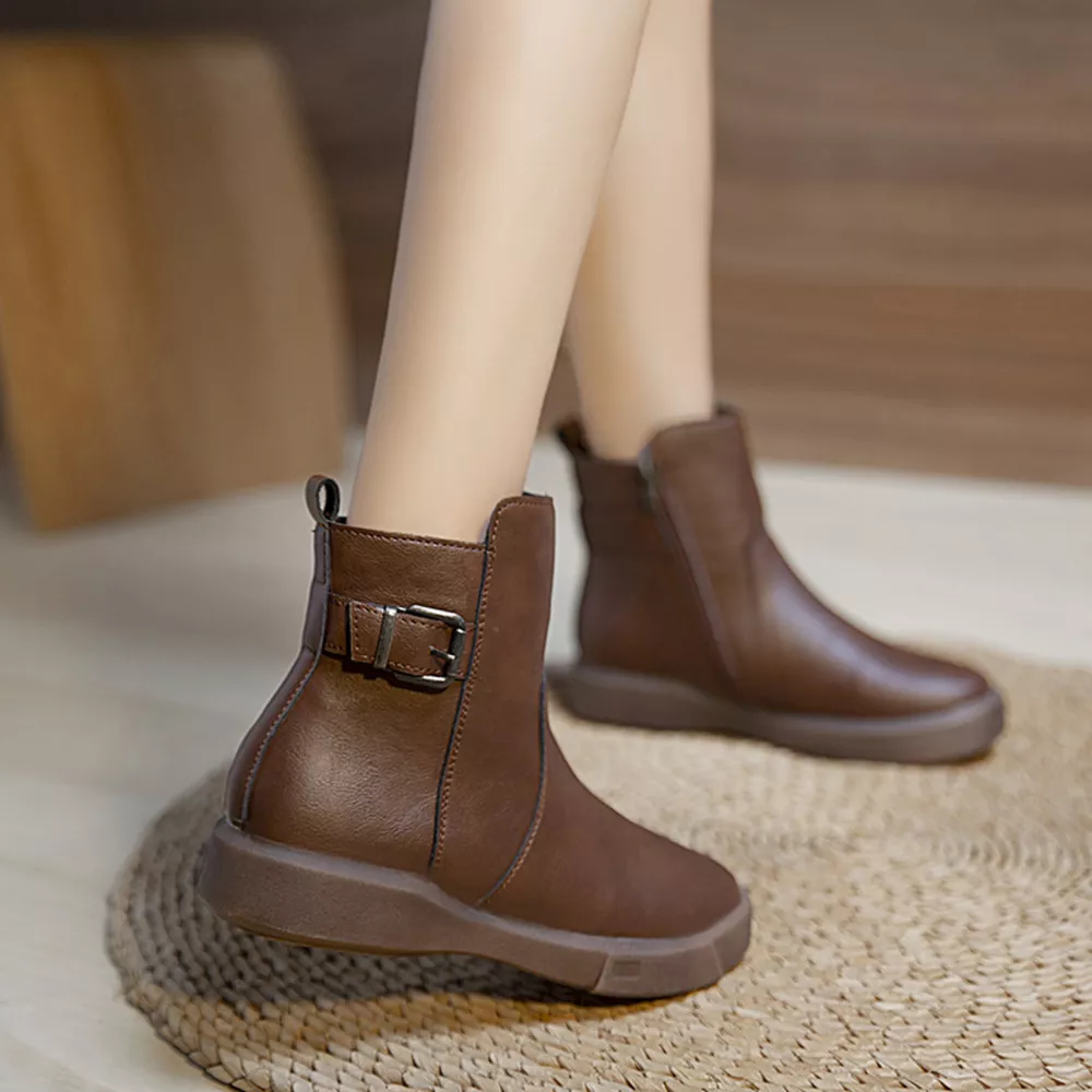 Round Toe Platform Boots, image 8