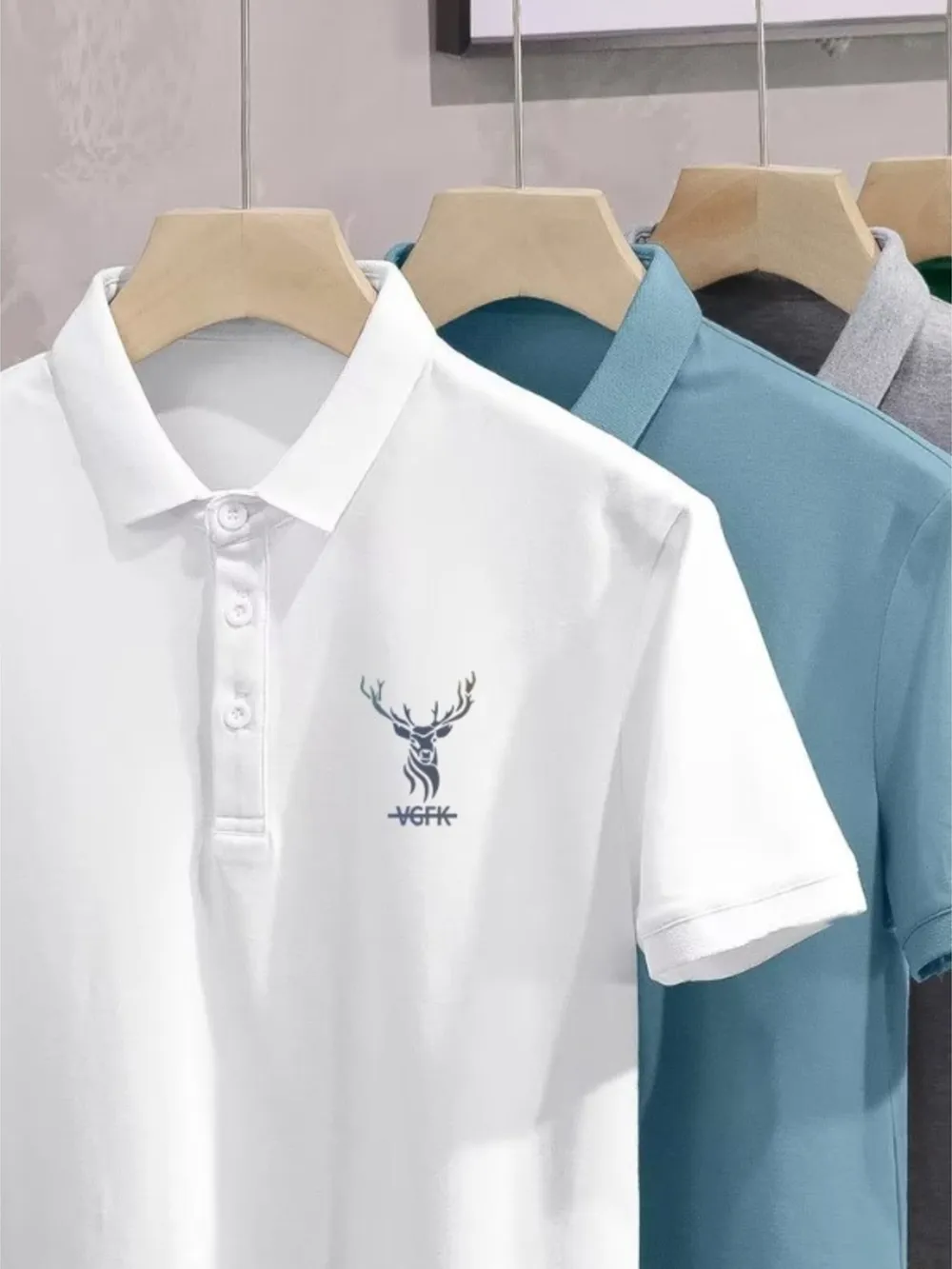 Men's Plus Size Short Sleeve Breathable Polo, image 8