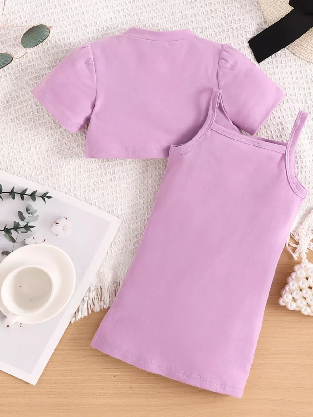 Children's Crop Top & Ruched Dress Set, image 22