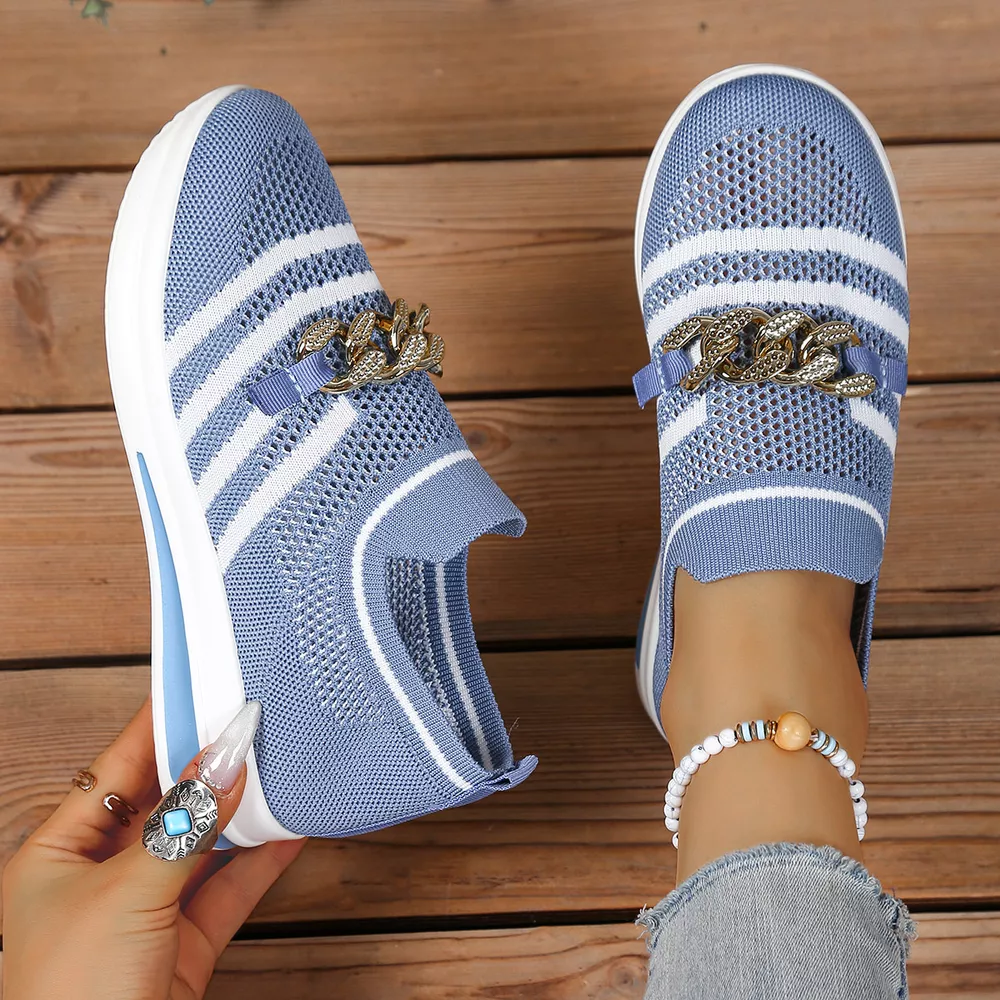 Round Toe Mesh Slip-Ons, image 17
