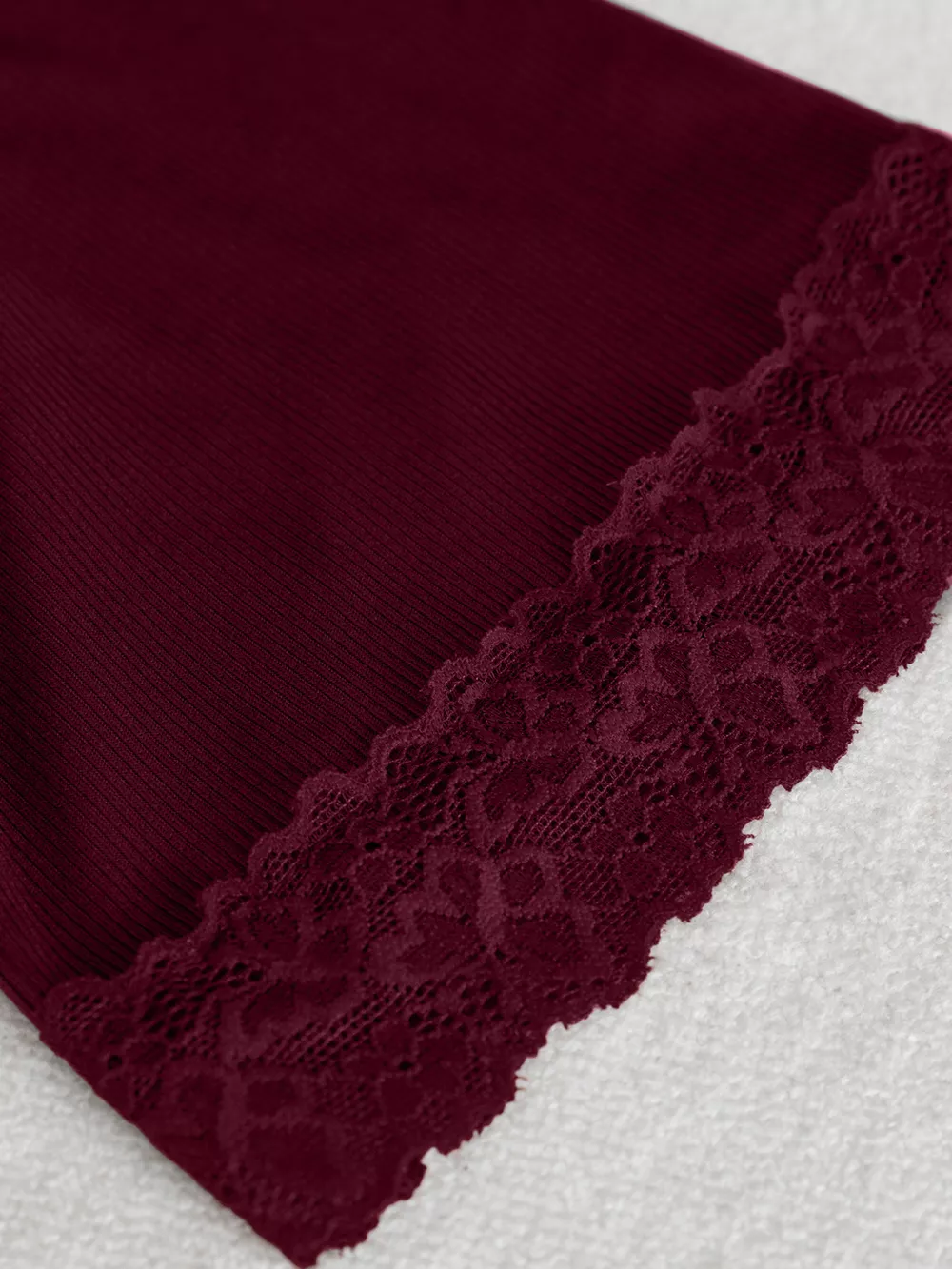Lace Trim Flare Sleeve Blouse, image 14