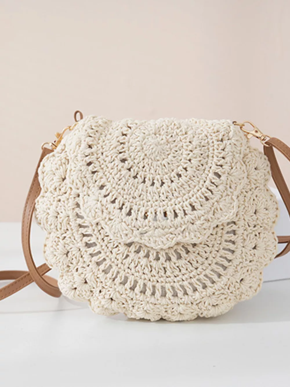 Boho Crochet Crossbody Bag, image 8