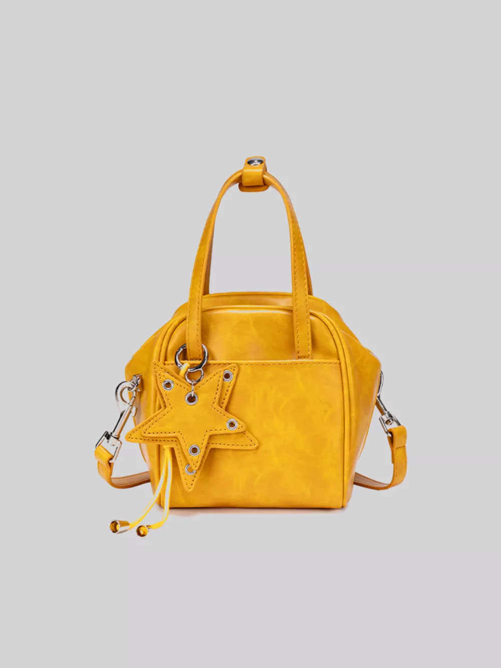 Star-Charm PU Leather Crossbody Bag, image 7