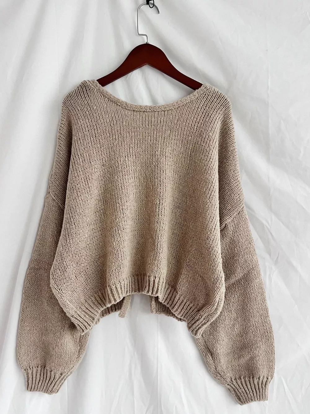 Chunky Knit Tie-Front Cardigan, image 14