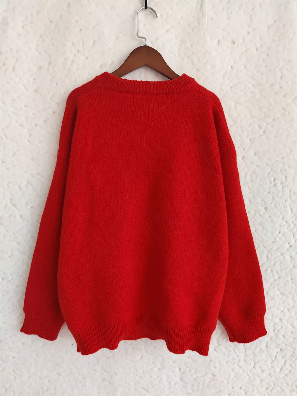 Cherry Pom-Pom Knit Round Neck Sweater, image 18