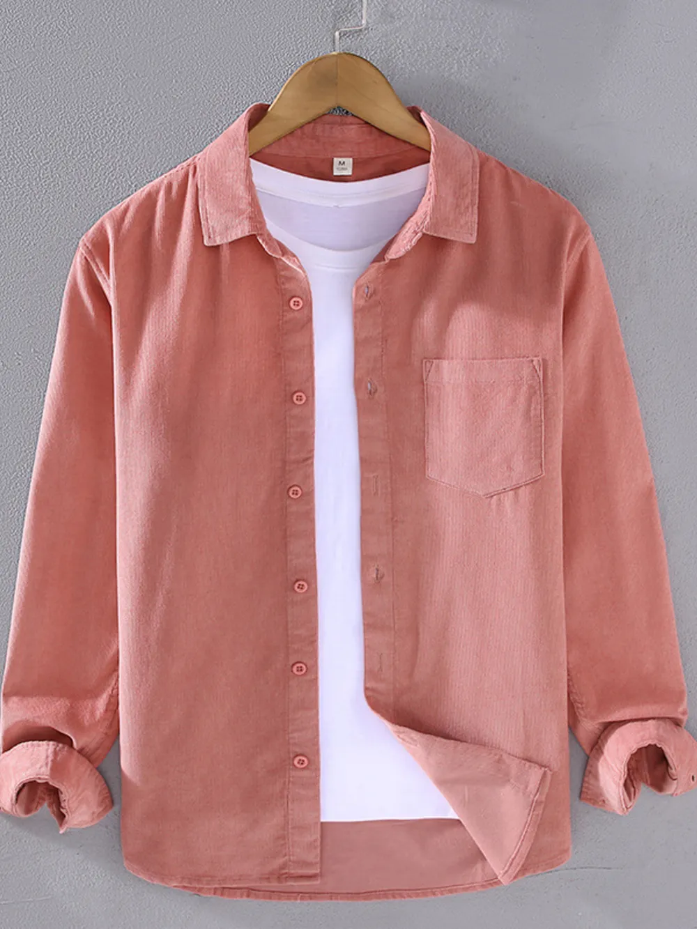 Men's Plus Size Button Up Long Sleeve Shirt, image 7