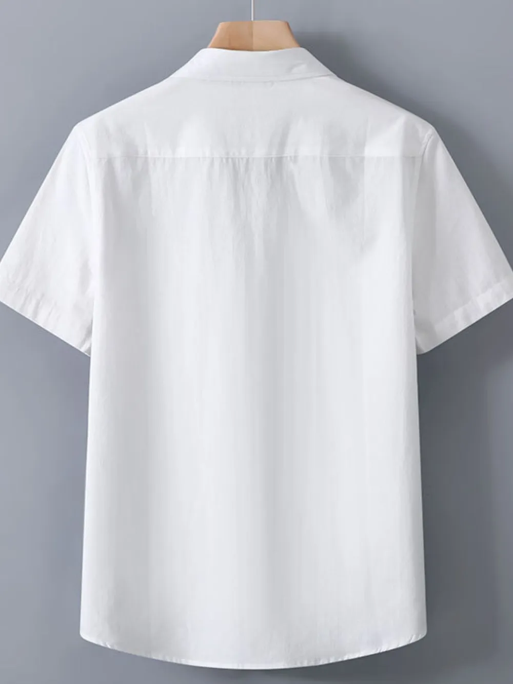 Men's Plus Size Button Up Short Sleeve Shirt, image 3