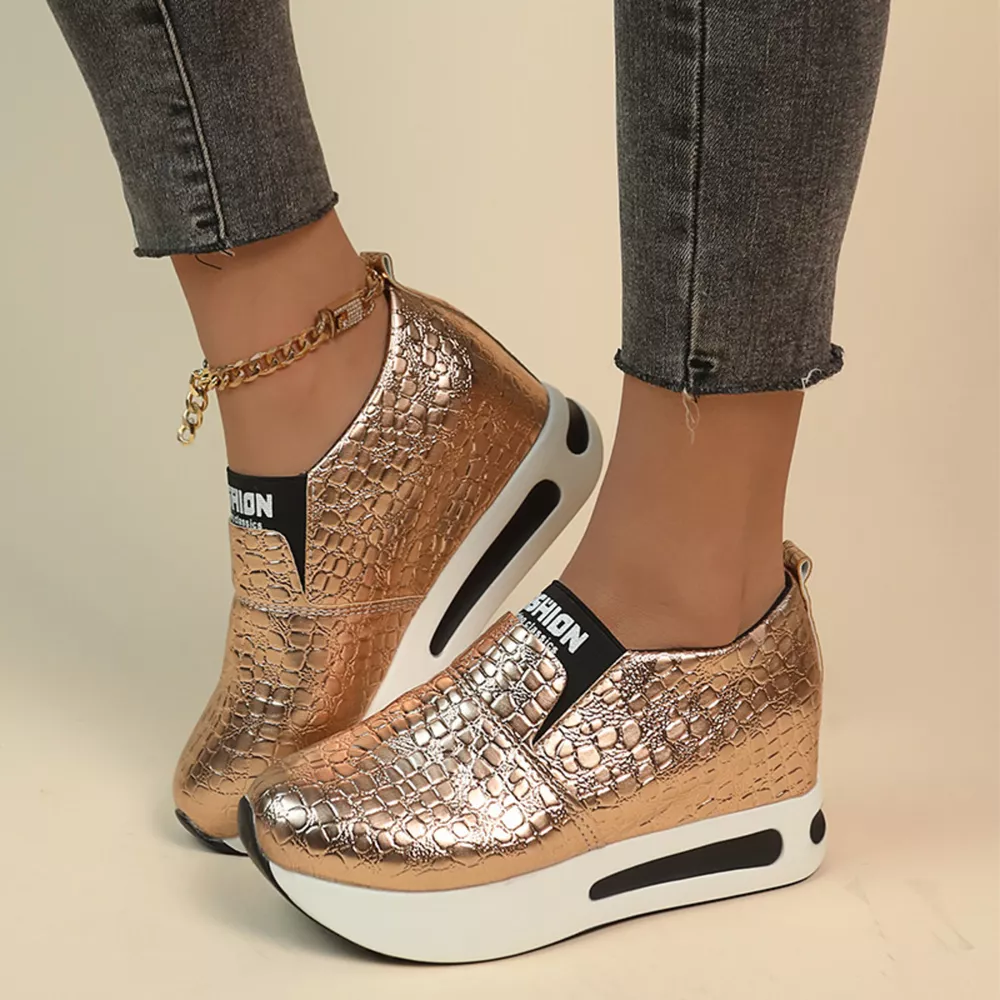 Round Toe Platform Slip-Ons, image 2