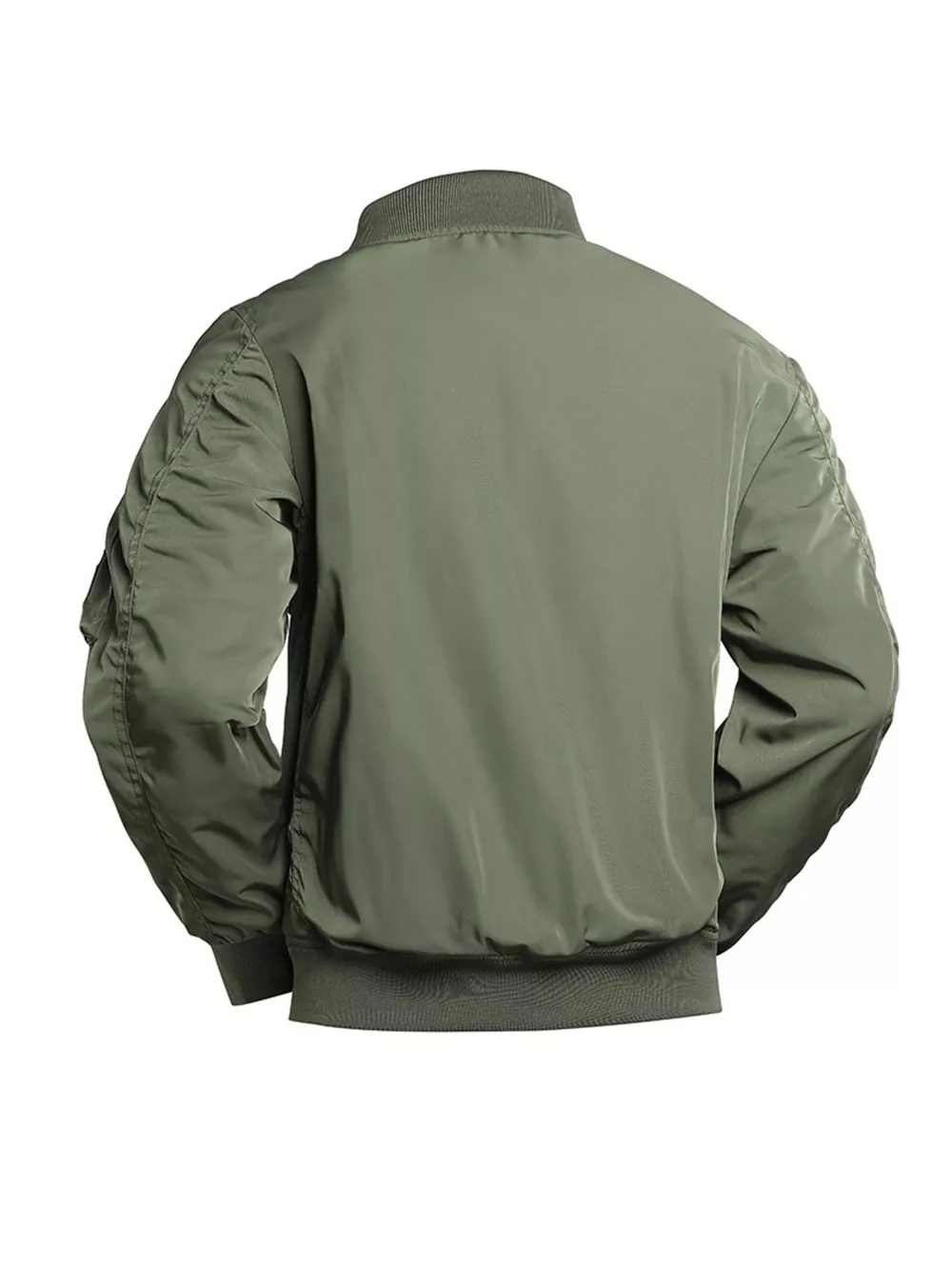 Men's Plus Size Zip Up Long Sleeve Jacket, image 3