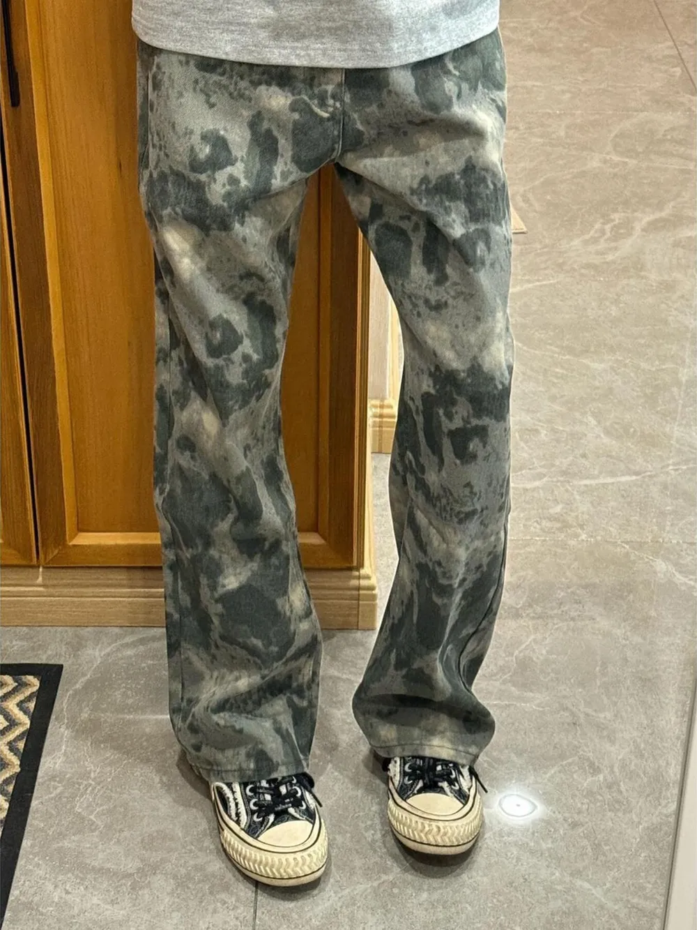 Men's Full Size Camouflage Loose Fit Pants Plus Size