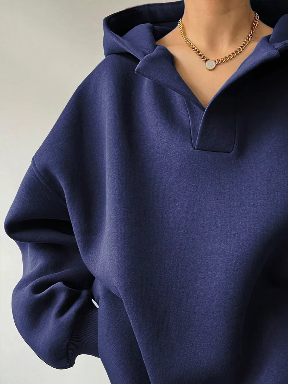 Dropped Shoulder Long Sleeve Sweatshirt, image 8