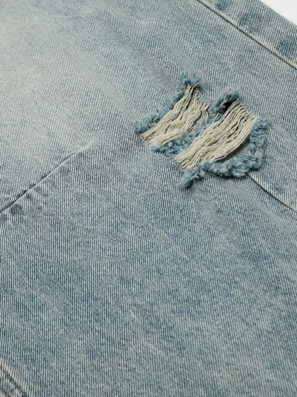 Men's Washed Distressed Curved Jeans, image 7