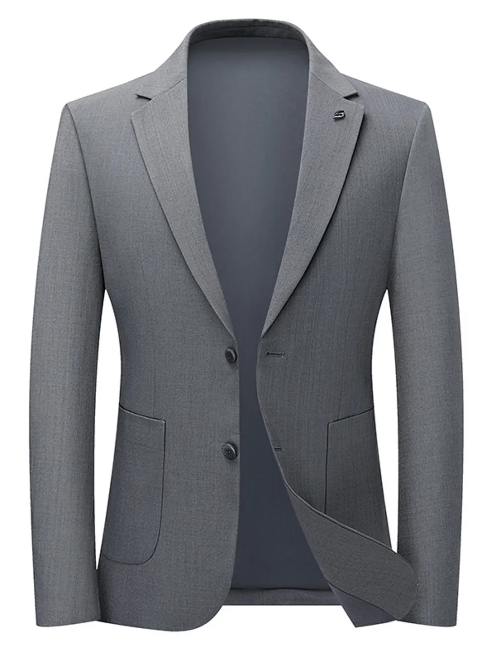 Men's Lapel Collar Long Sleeve Blazer