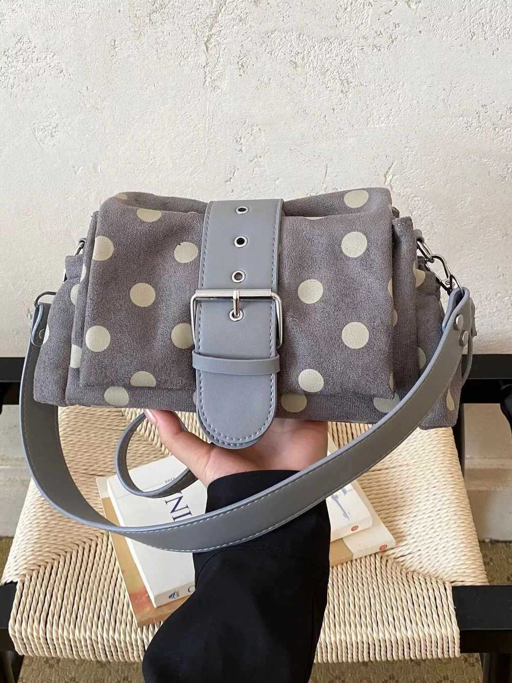 Vintage Polka Dot Shoulder Bag, image 13