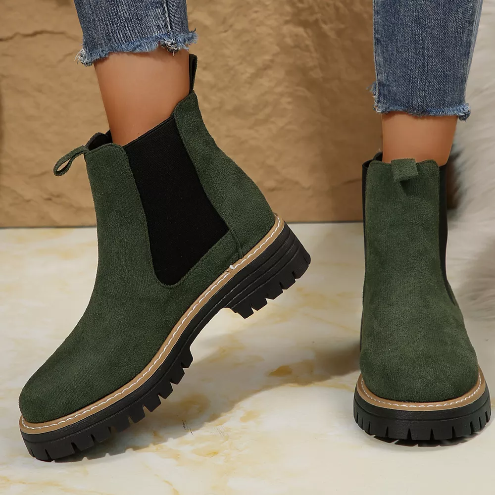 Round Toe Platform Boots, image 9