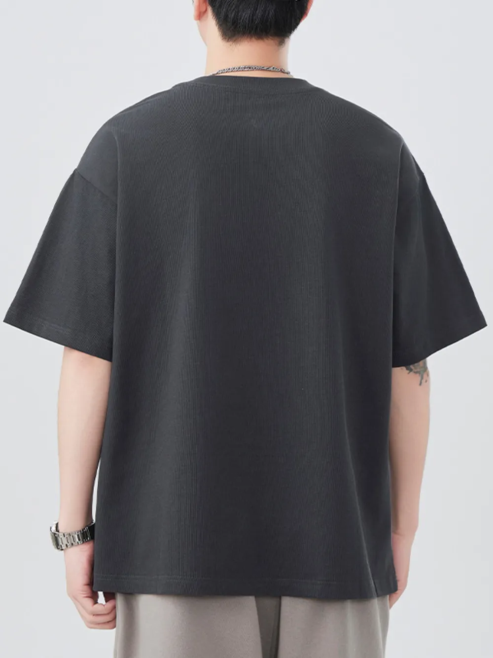 Men's Plus Size Round Neck Half Sleeve T-Shirt, image 6