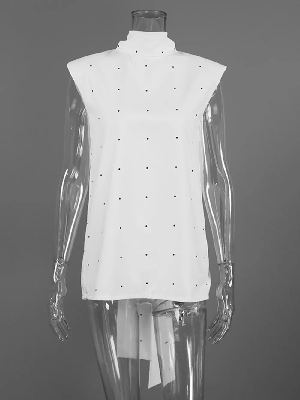 Polka Dot High Neck Tank, image 8