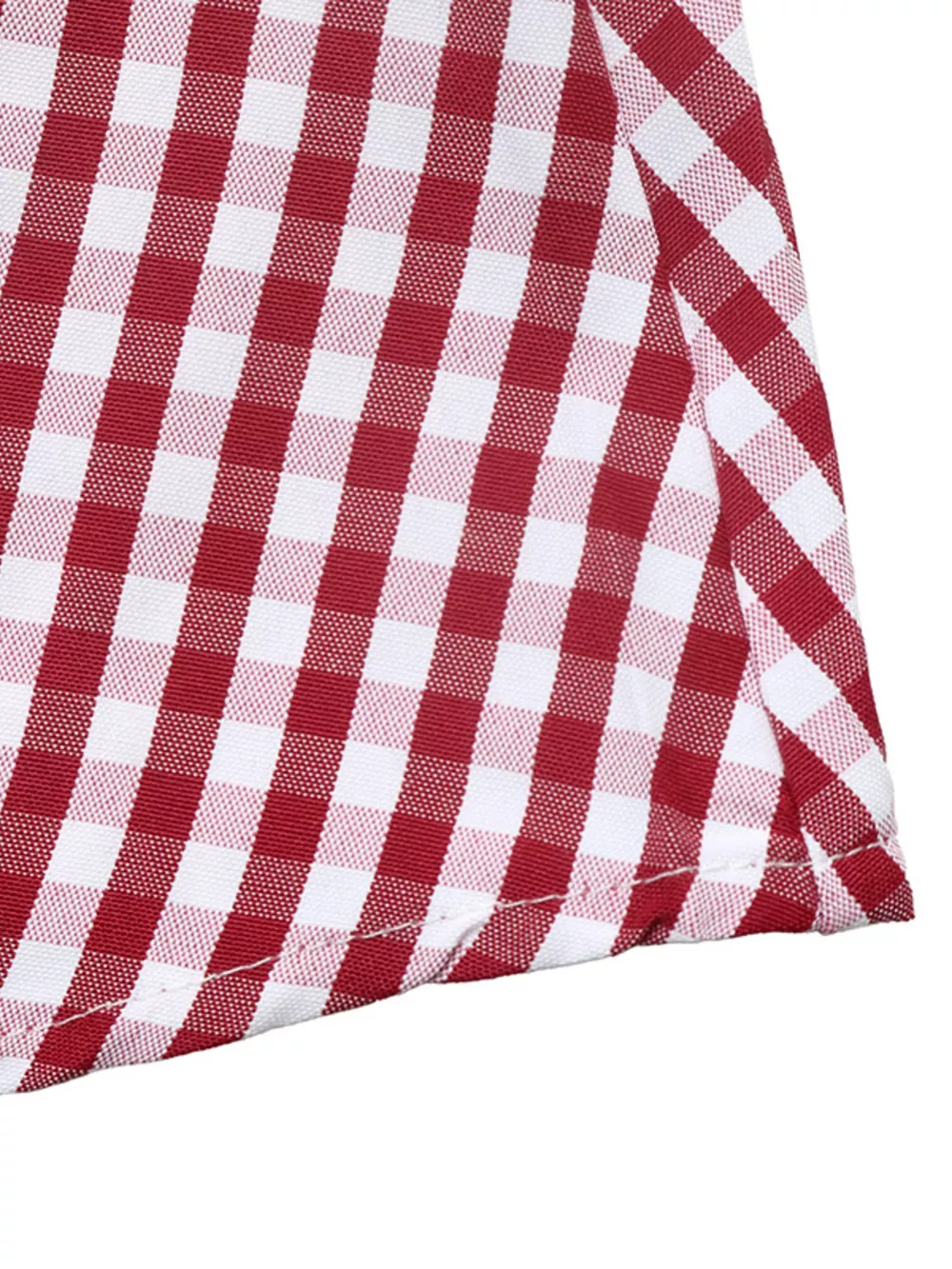 Backless Plaid Long Sleeve Dress, image 9