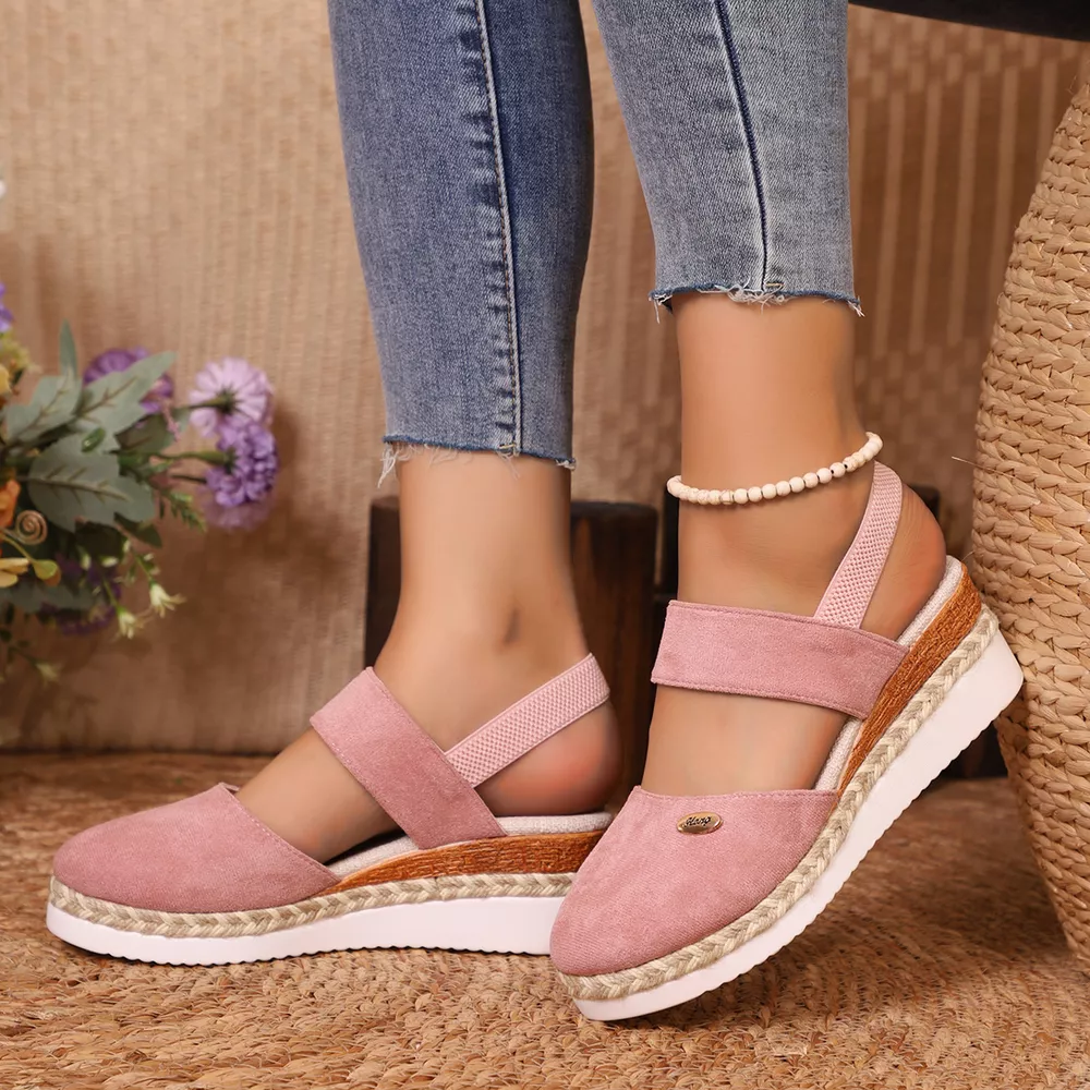 Espadrille Wedge Sandals with Ankle Strap, image 18