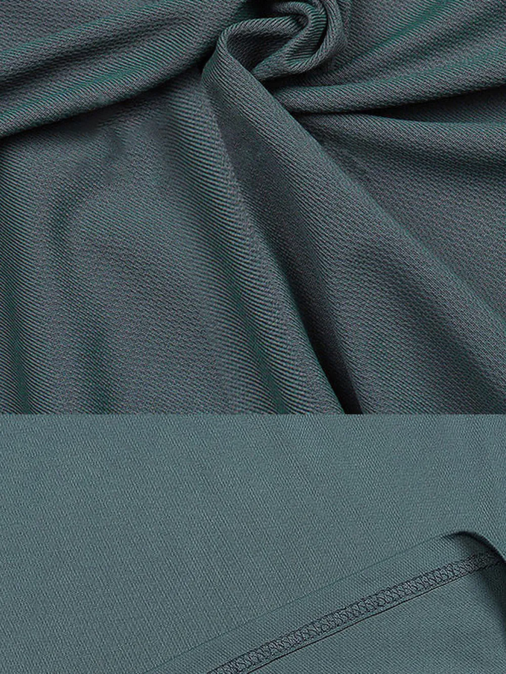 Men's Plus Size Short Sleeve Button Detail Polo, image 4