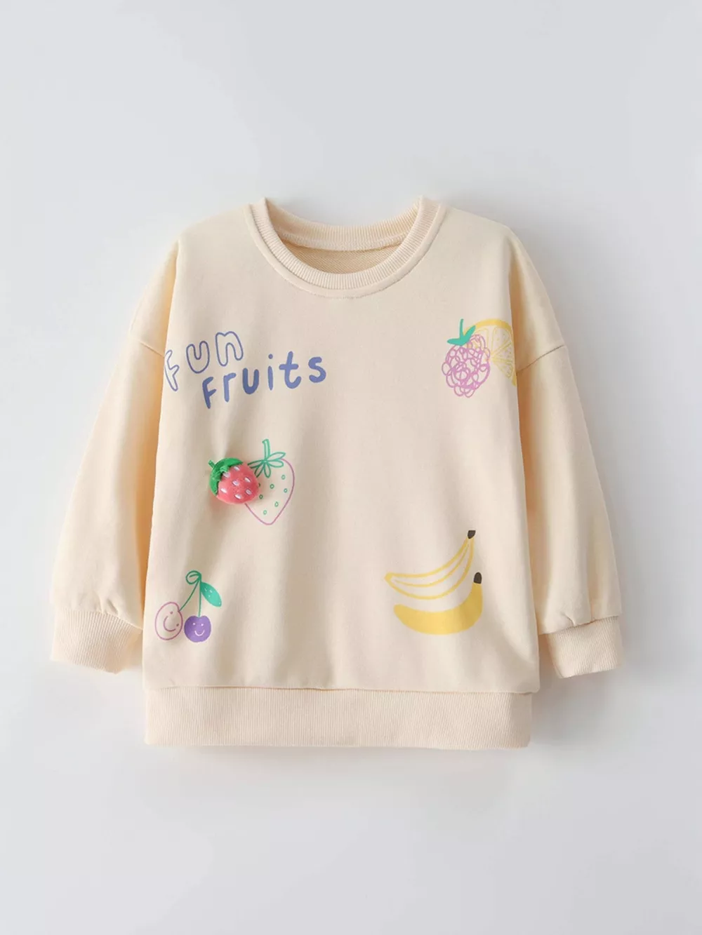 Children's Fun Fruits Graphic Crewneck Sweatshirt