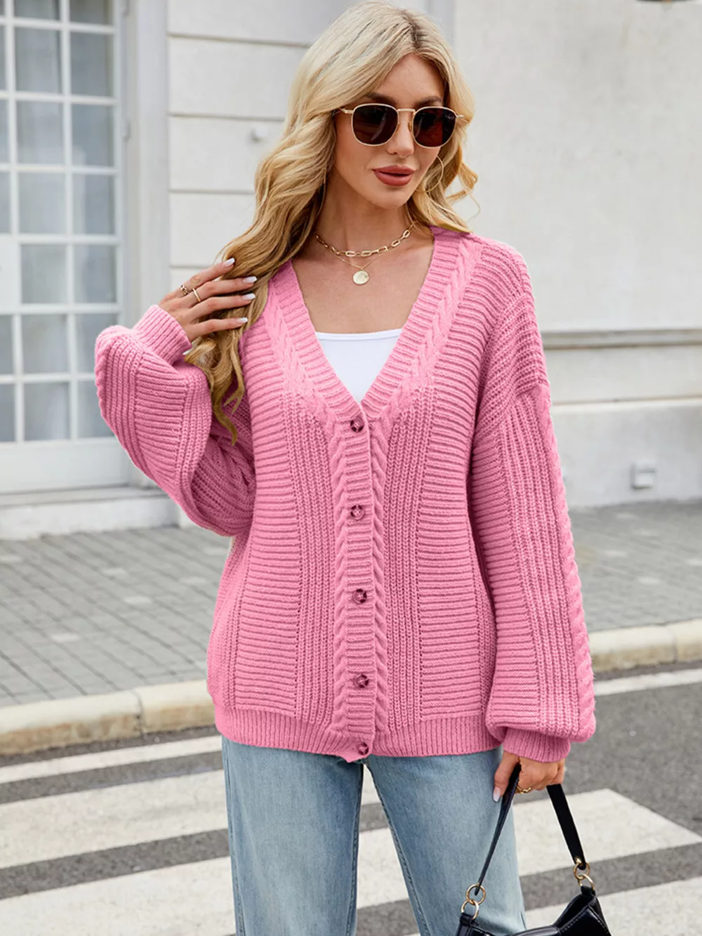 Button Up Long Sleeve Cardigan, image 21