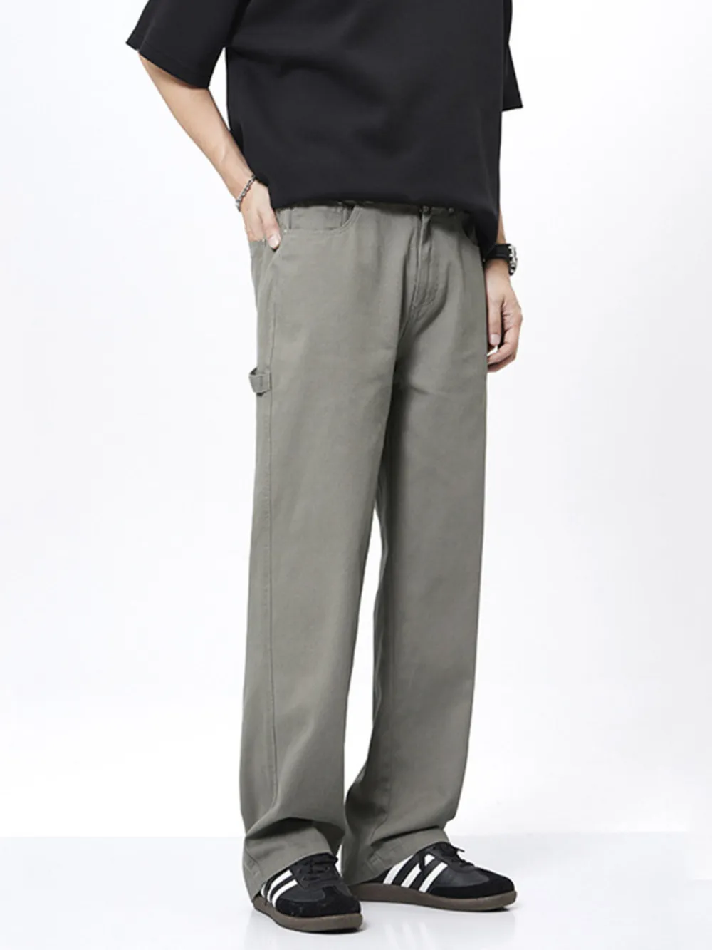 Men's Plus Size Wide Leg Pants, image 7